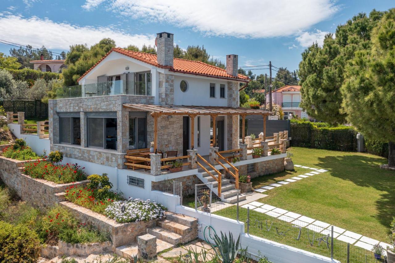 Crystal Beach Villa Chalkida Ngoại thất bức ảnh