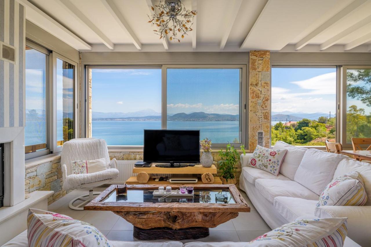 Crystal Beach Villa Chalkida Ngoại thất bức ảnh