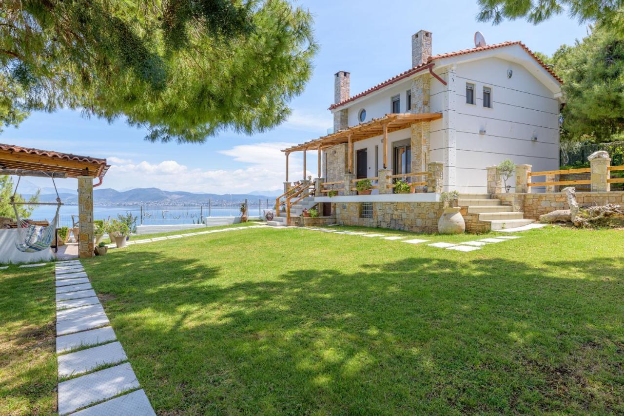 Crystal Beach Villa Chalkida Ngoại thất bức ảnh